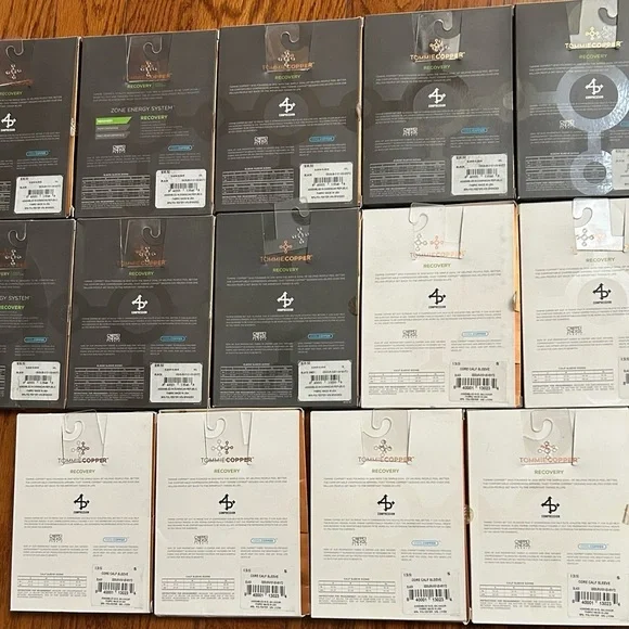 NEW Tommie Copper "Reseller Bundle" Compression Elbow & Knee Sleeves Value $462 - Picture 2 of 6